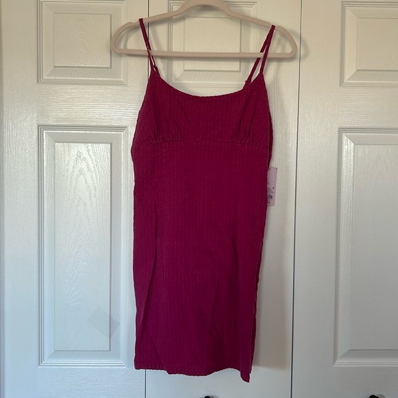 Wild Fable Plum Purple Minidress Adjustable straps, cutout back dress Size Large - Picture 2 of 12